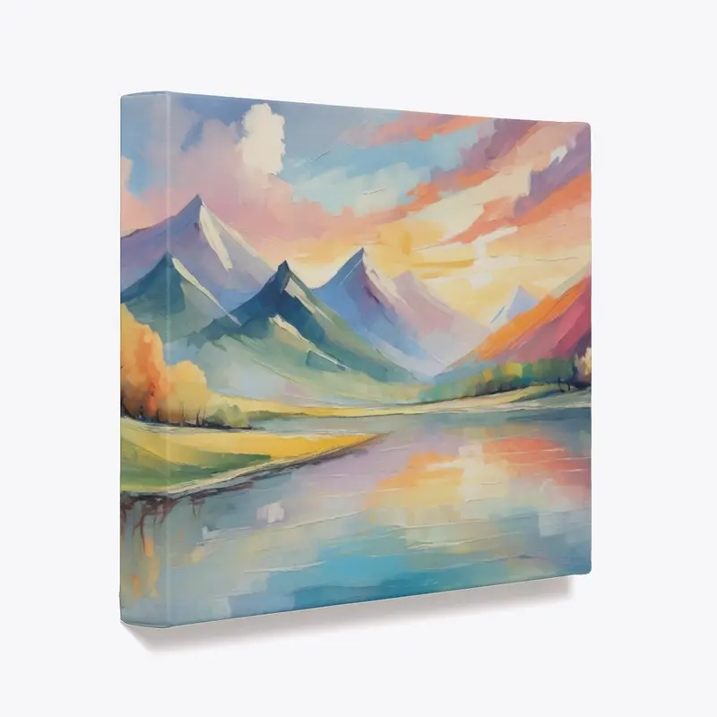 Serene Horizon: Handcrafted Landscape